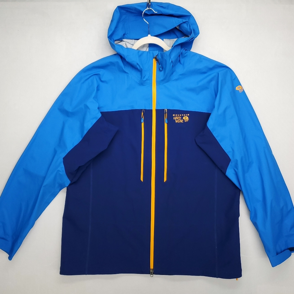 Mountain Hardwear Mixaction Men's Dry Q Elite Climbing Jacket with Hood Size XXL